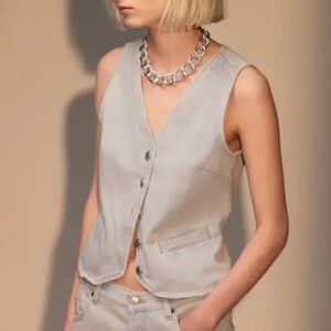 Topshop Denim Vest